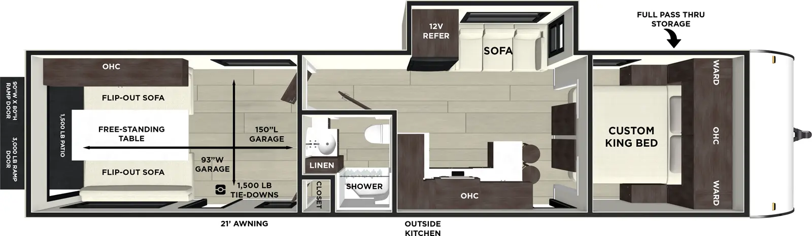 Wildwood Fsx 290RTK Floorplan